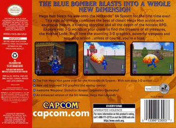 Mega Man 64 (USA) (Beta) box cover back